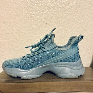 Blue rhinestone Steve Madden sneakers size 7.5